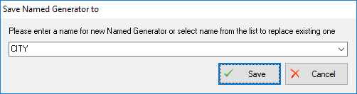 DTM Data Generator: Named Generator Saving screenshot